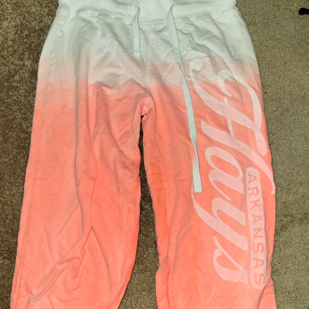 Pink ombre capri sweats